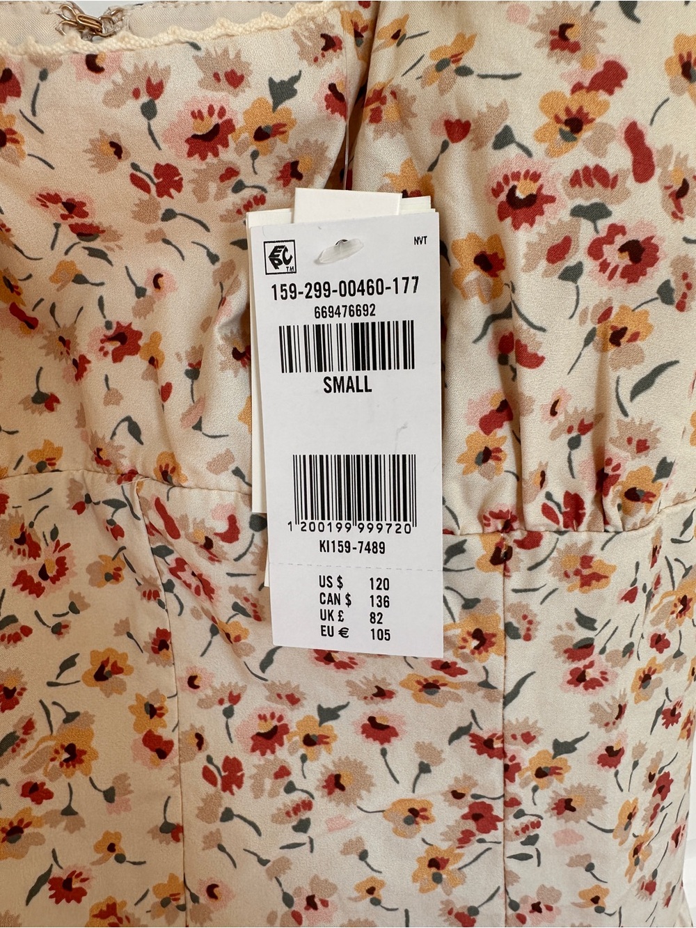 NWT Abercrombie and Fitch Bra-free midi Dylan Dress - Picture 5 of 9